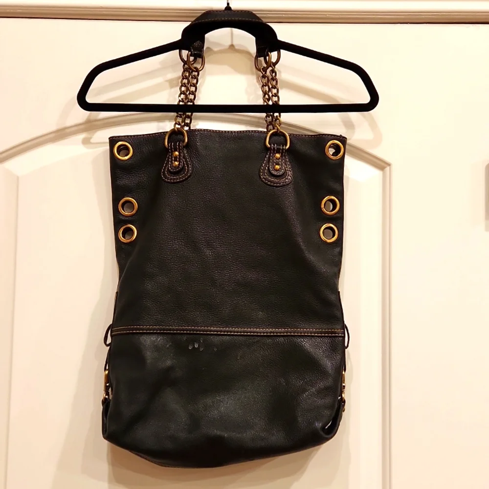 BCBGMaxAzria black leather